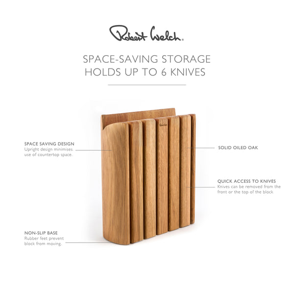 Robert Welch Book Oak Knife Block