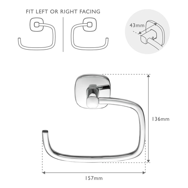 Robert Welch Burford Toilet Roll Holder Swing