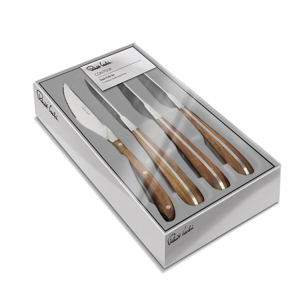 Robert Welch Contour Walnut Steak Knife Set Of 4