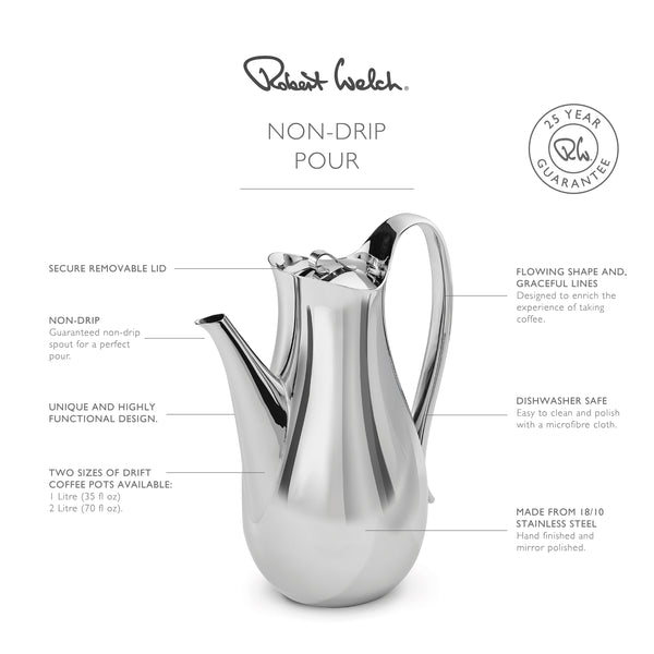 Robert Welch Drift Coffee Pot 2 Litre