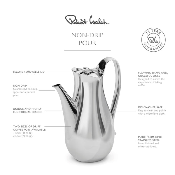 Robert Welch Drift Coffee Set Large With Tray