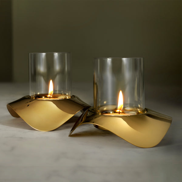 Robert Welch Drift Dawn Tealight Holder Set Of 2