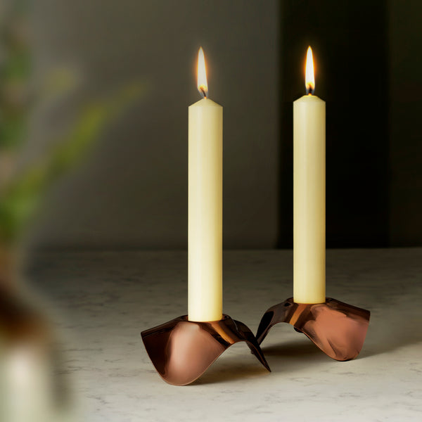 Robert Welch Drift Dusk Candle Holder Set Of 2