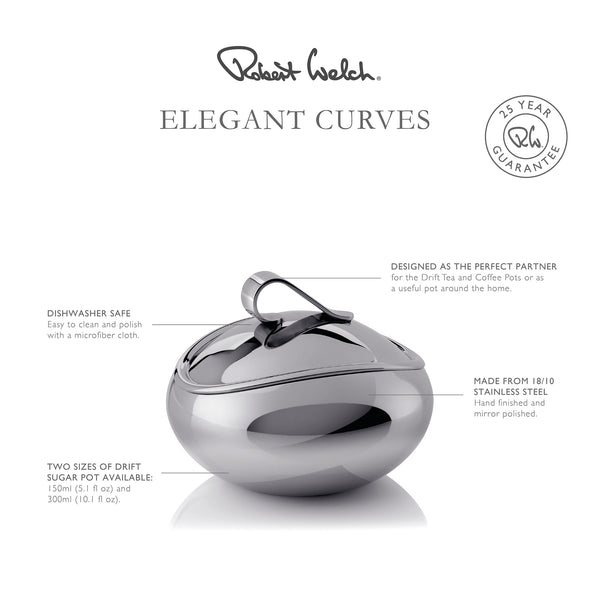 Robert Welch Drift Sugar Pot 150ml (with Lid)