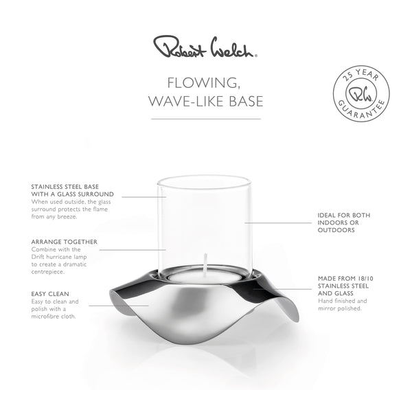 Robert Welch Drift Tealight Holder Set Of 2