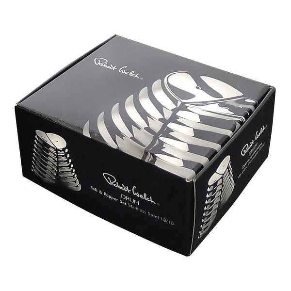 Robert Welch Drum Salt & Pepper Shakers Set