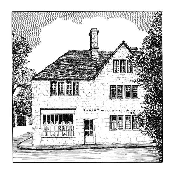 Robert Welch Ivory Pillar Candle 5cm X 12cm