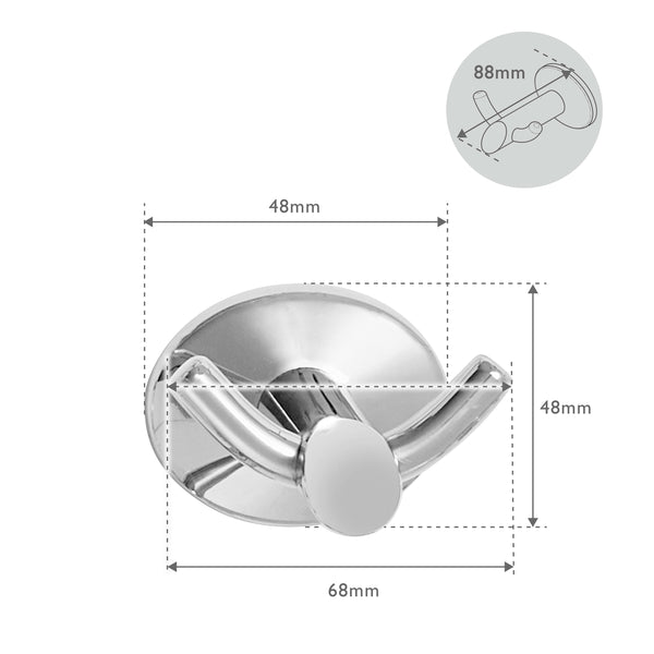 Robert Welch Oblique Double Robe Hook