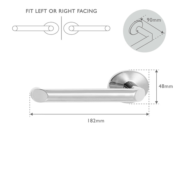 Robert Welch Oblique Toilet Roll Holder Fixed