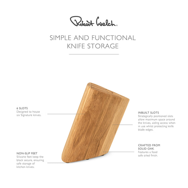 Robert Welch Prism Oak Knife Block