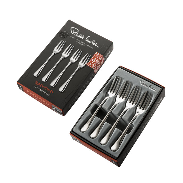 Robert Welch Radford Bright Pastry Fork Set Of 4