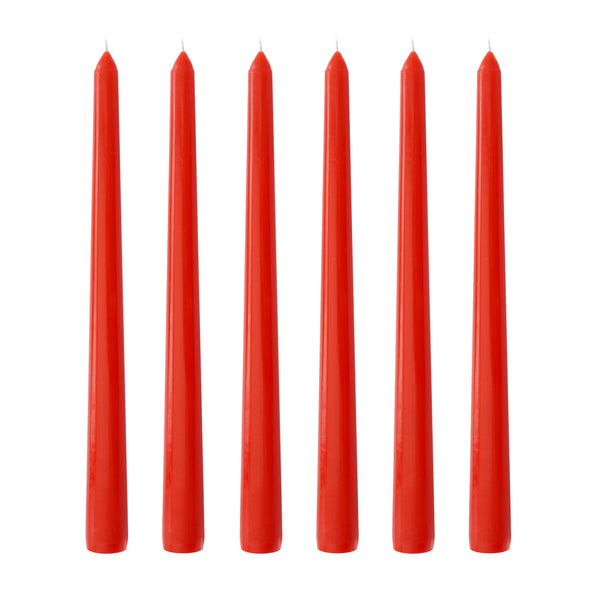 robert welch Red Dinner Candle 25cm Set of 6