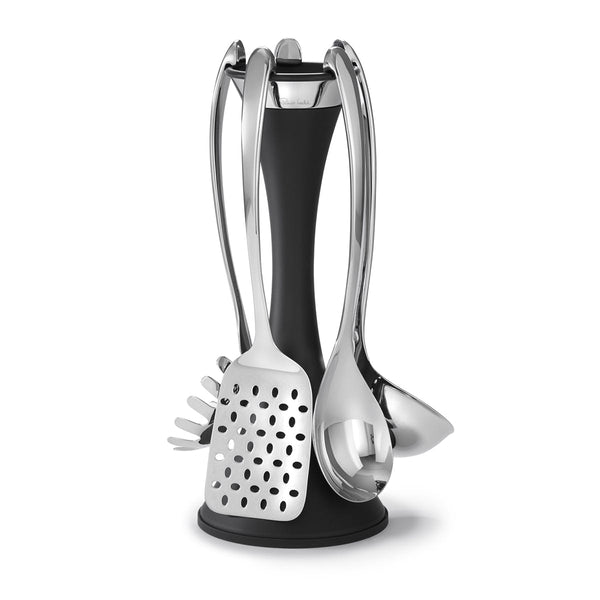 robert welch Signature Black Utensil Stand Set