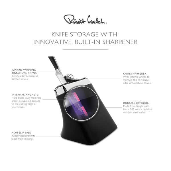 Robert Welch Signature Knife Block With Sharpener