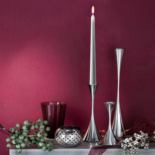 Robert Welch Silver Venetian Candle 25cm