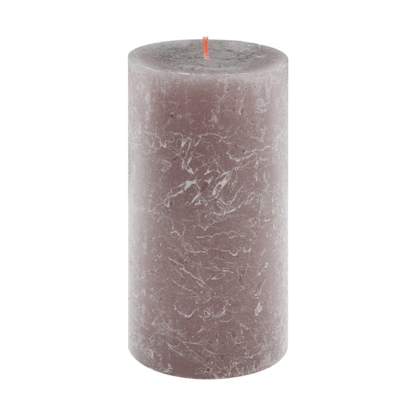robert welch Taupe Rustic Shine Pillar Candle 13cm