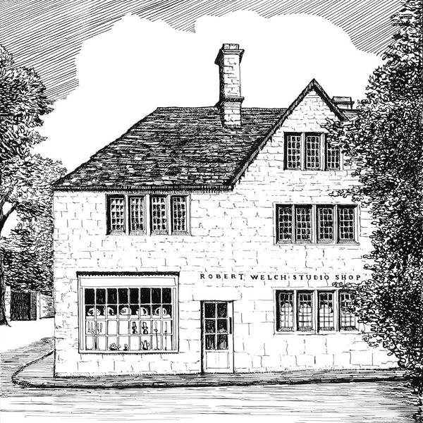 Robert Welch White Venetian Candle 25cm