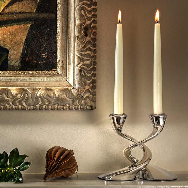 Robert Welch Windrush Candlestick Set Of 2