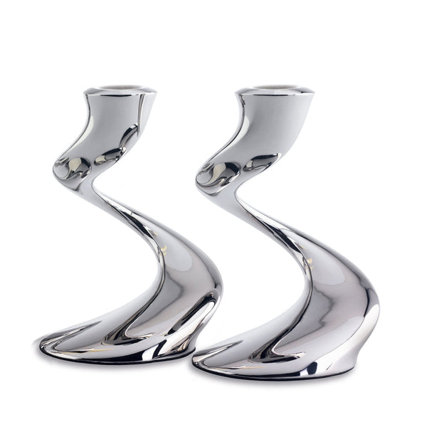 Robert Welch Windrush Candlestick Set Of 2