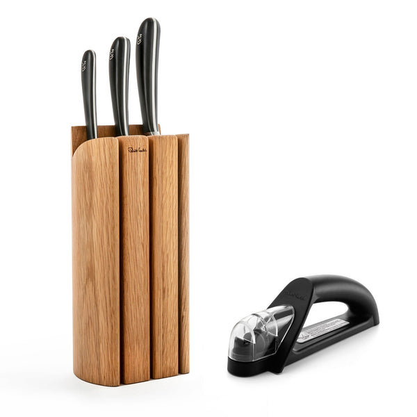 robert welch Signature Book Oak Chef's Set with Knife Sharpener
