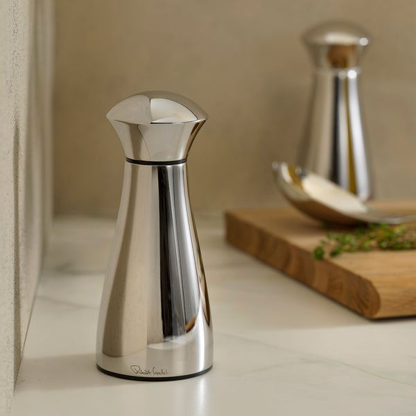 Robert Welch Signature Bright Stainless Steel Medium Black Pepper Mill