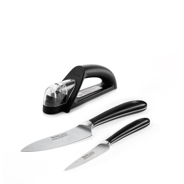 robert welch Signature Kitchen Knife Set with Knife Sharpener