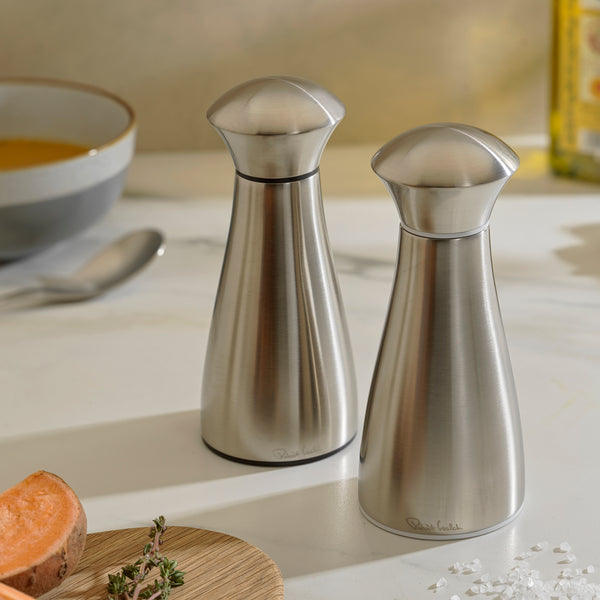 Robert Welch Signature Satin Stainless Steel Small Mills And Tray Set