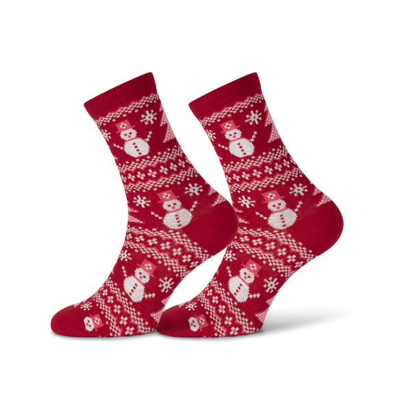 robin ruth Christmas Socks - Women Size 36-42 - Red Snowmen
