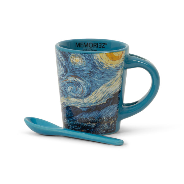 Robin Ruth Espresso Mug With Spoon - Starry Night - Van Gogh