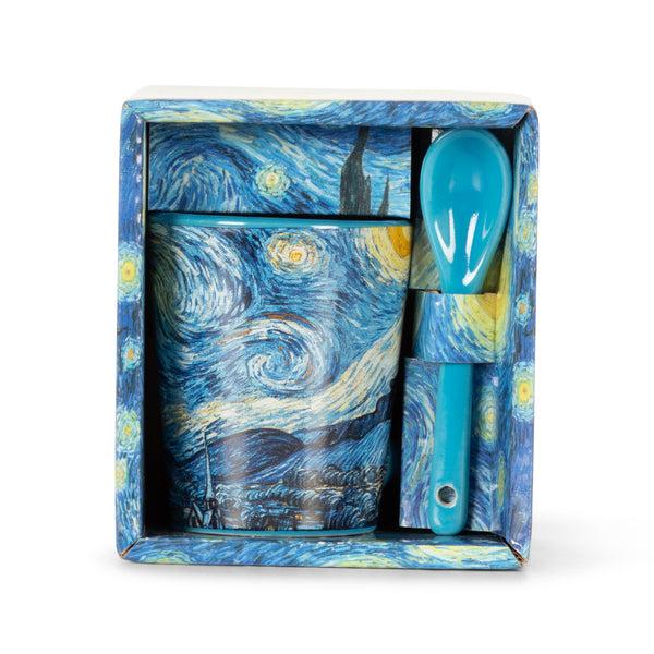 Robin Ruth Espresso Mug With Spoon - Starry Night - Van Gogh