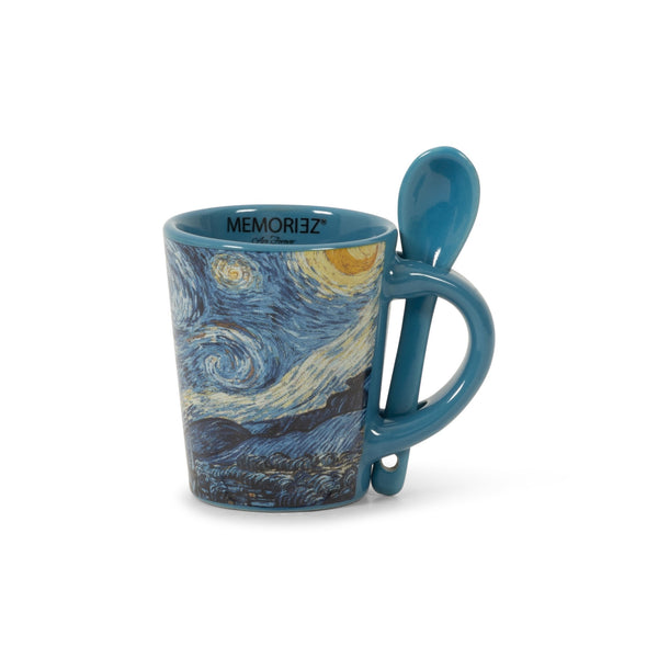 robin ruth Espresso Mug with spoon - Starry night - van Gogh