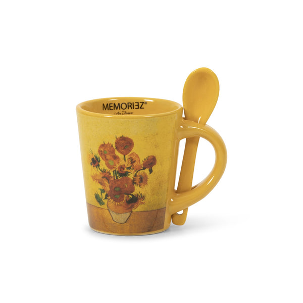 robin ruth Espresso Mug with spoon - Sunflowers - van Gogh