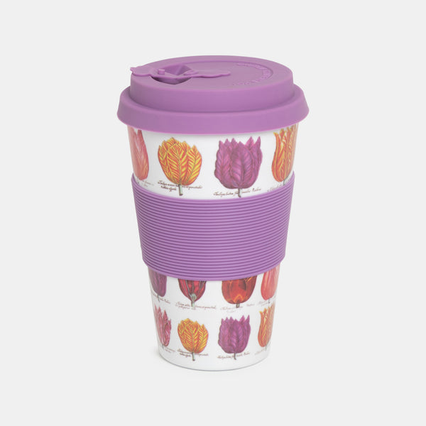 Robin Ruth Coffee To Go Mug - Tulips White