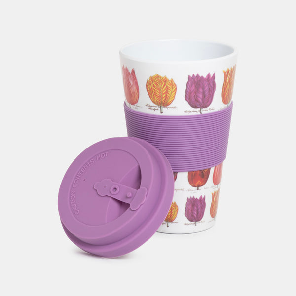 Robin Ruth Coffee To Go Mug - Tulips White