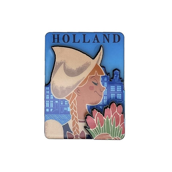 robin ruth Magnet - Holland - Flower lady