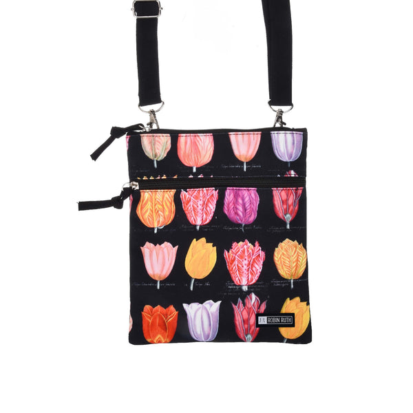 Robin Ruth Passport Bag - Tulips - Scarlett