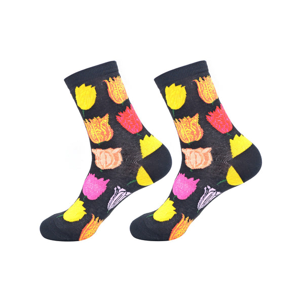 robin ruth Socks Women Size 36-42 - Tulips
