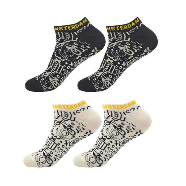 robin ruth Short Socks 2 pair Men Size 41-46 - Amsterdam