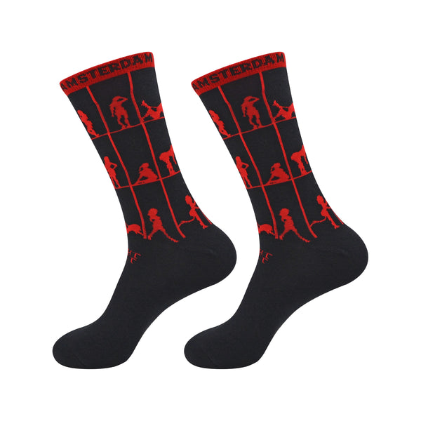 robin ruth Socks Men Size 41-46 - Amsterdam - Red light