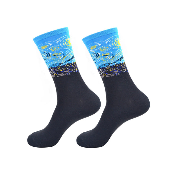 robin ruth Socks Men Size 41-46 - van Gogh - Starry Night