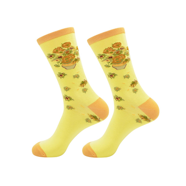 robin ruth Socks Men Size 41-46 - van Gogh - Sunflowers