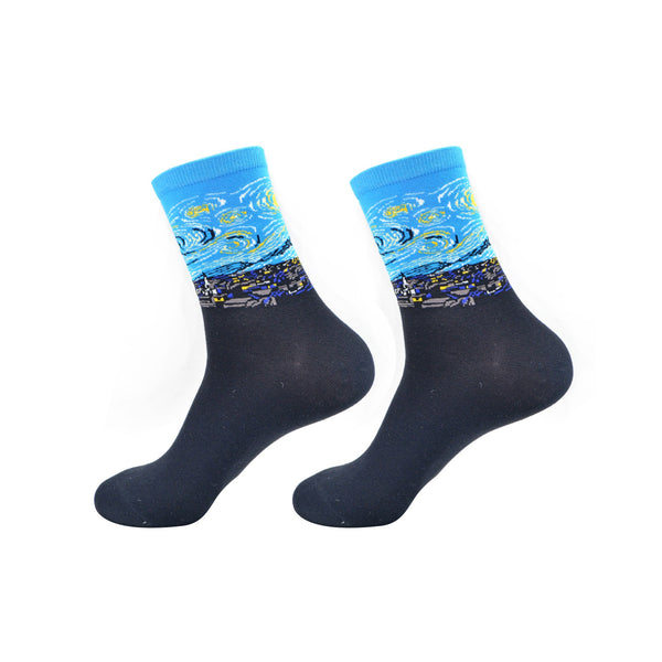 robin ruth Socks Women Size 36-42 - van Gogh - Starry night