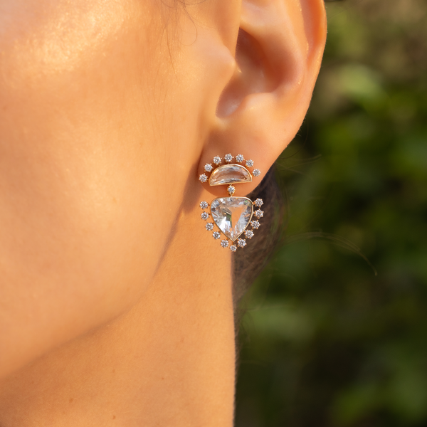 Robinson Pelham Daystar Diamond Earrings White Gold