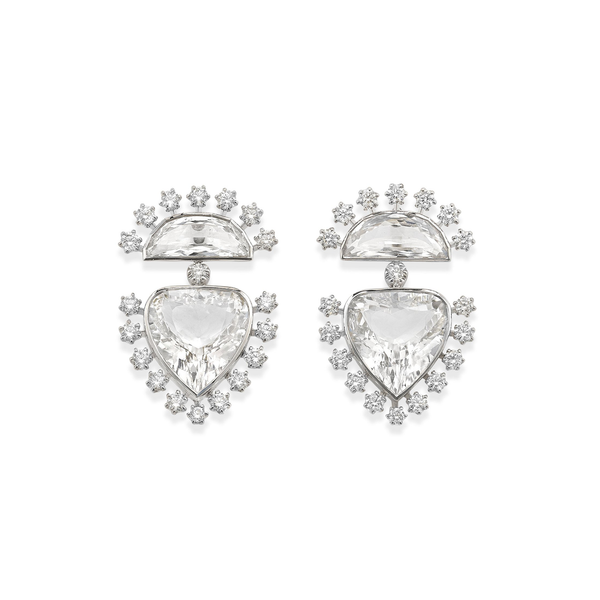 robinson pelham Daystar Diamond Earrings White Gold