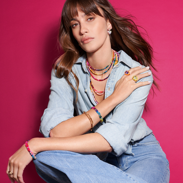 Robinson Pelham Daystar Rainbow Rock Crystal Earrings