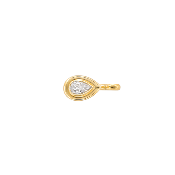 robinson pelham Identity Pommel with Pear-Shaped Diamond