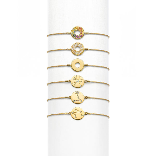 Robinson Pelham Large Bobble Diamond Spinner Bracelet