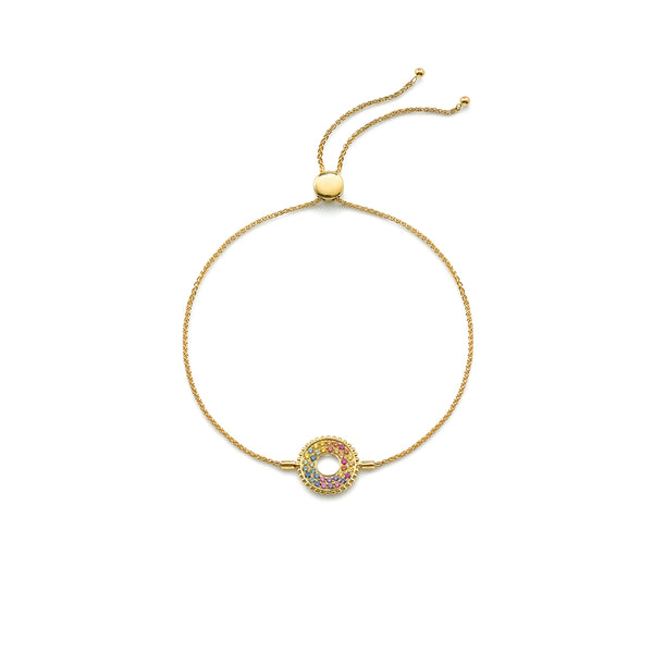 robinson pelham Large Bobble Rainbow Spinner bracelet