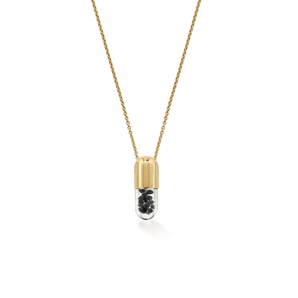 robinson pelham Mini Black Diamond 'Elixir of Courage' pendant