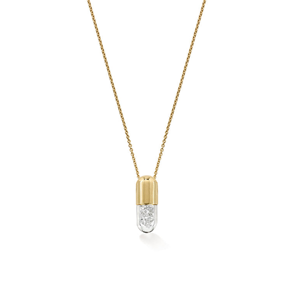 robinson pelham Mini Diamond 'Elixir of Strength' pendant
